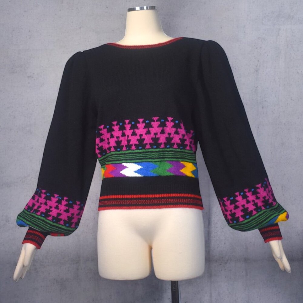 Colorful Patterned Women's Sweater